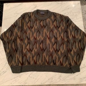 Vintage 80s Private Club Knit Sweater, Large